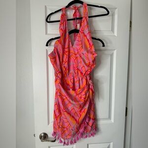 Halter Neck Tassle Dress
